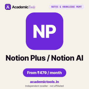 Notion Plus / Notion AI Cheap Subscription – ₹479 per month