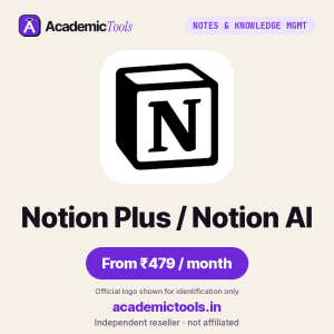 Notion Plus / Notion AI Cheap Subscription – ₹479 per month