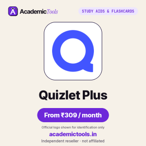 Quizlet Plus Cheap Subscription – ₹309 per month