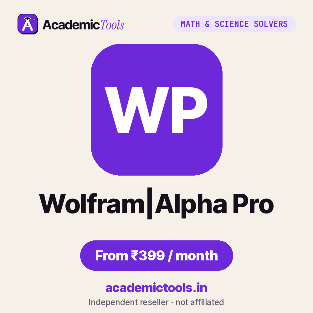 Wolfram|Alpha Pro Cheap Subscription – ₹399 per month