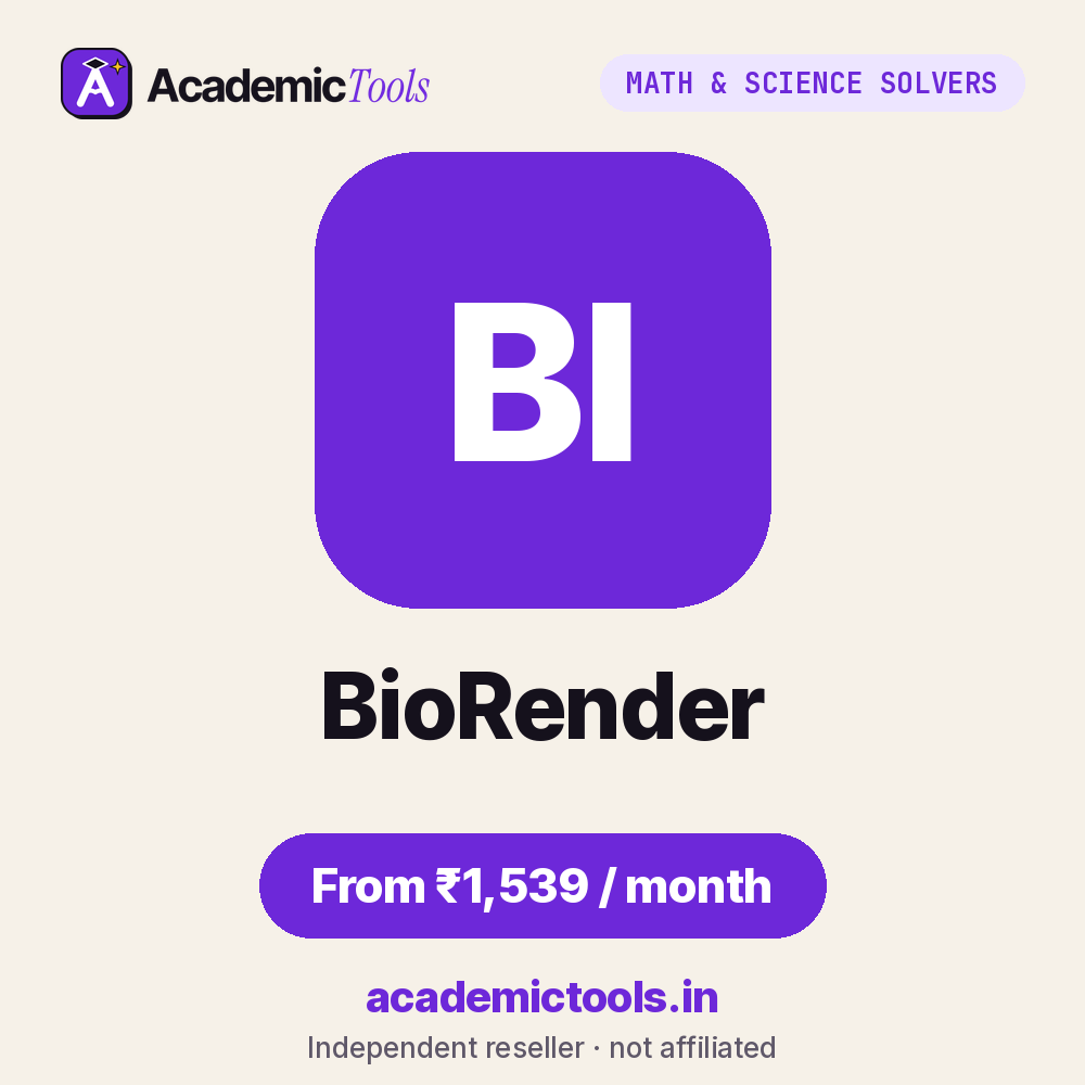 BioRender cheap subscription – ₹1,539 per month