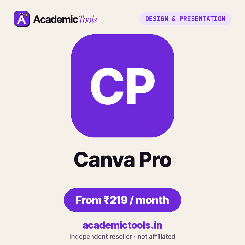 Canva Pro cheap subscription – ₹219 per month