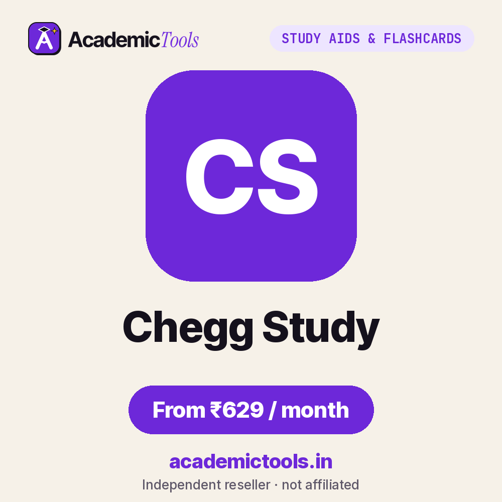 Chegg Study cheap subscription – ₹629 per month