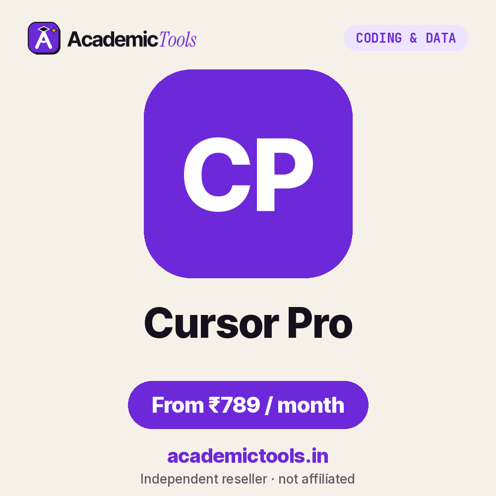 Cursor Pro cheap subscription – ₹789 per month