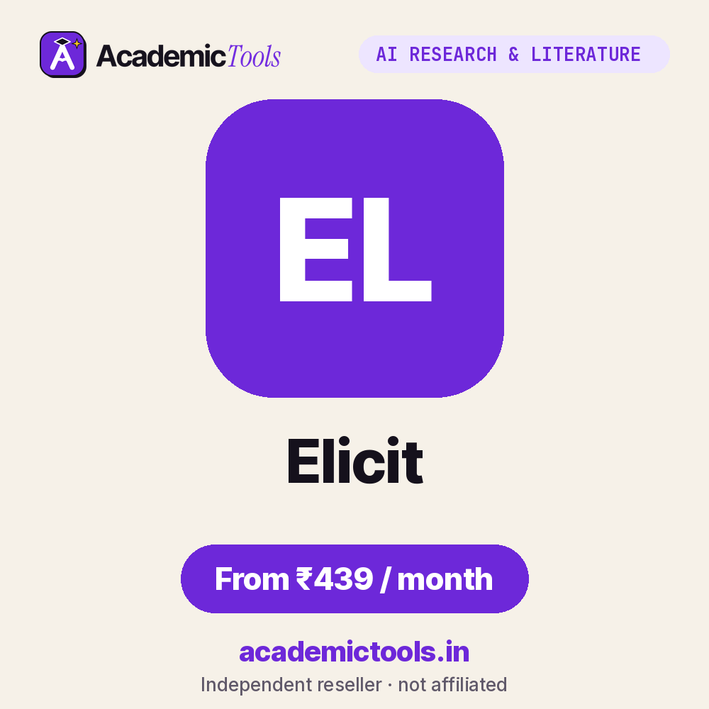 Elicit cheap subscription – ₹439 per month