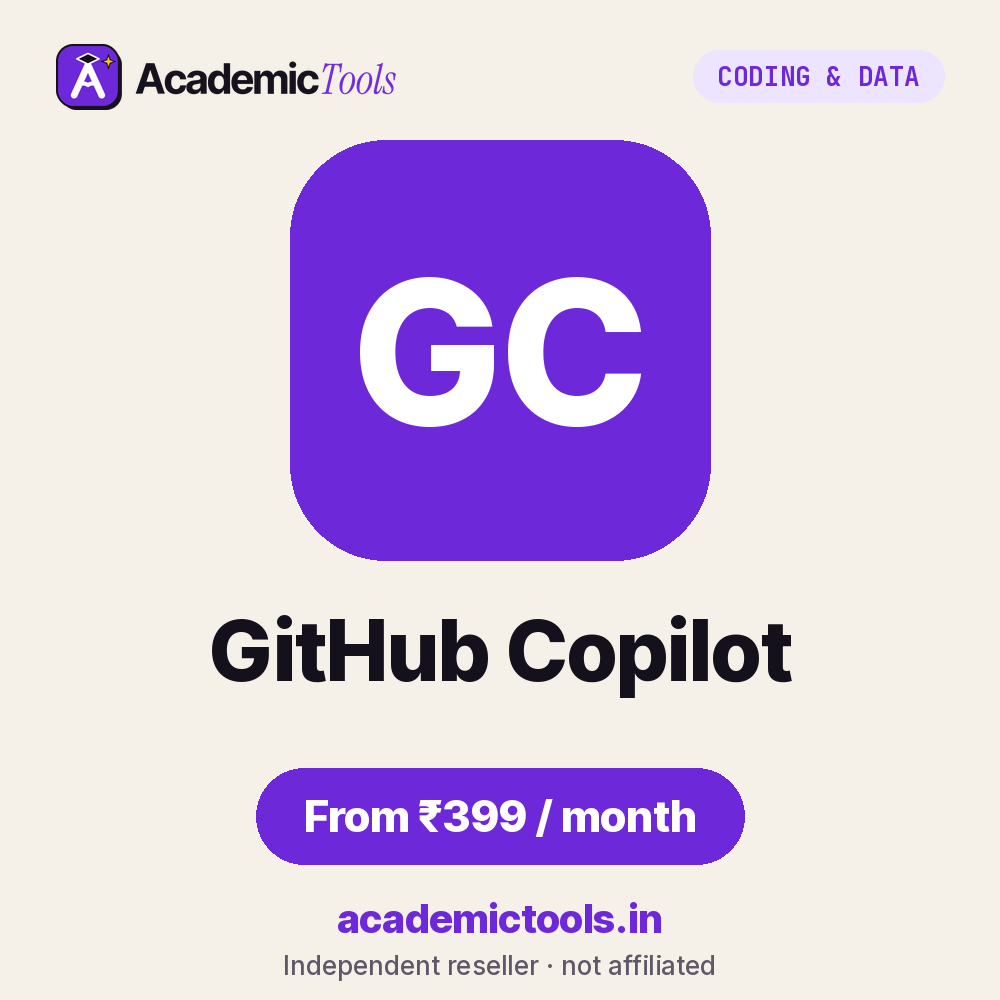 GitHub Copilot cheap subscription – ₹399 per month