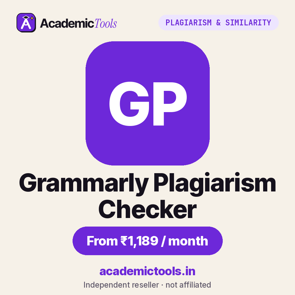 Grammarly Plagiarism Checker cheap subscription – ₹1,189 per month