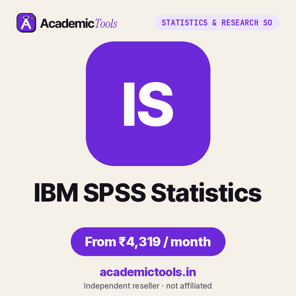 IBM SPSS Statistics cheap subscription – ₹4,319 per month