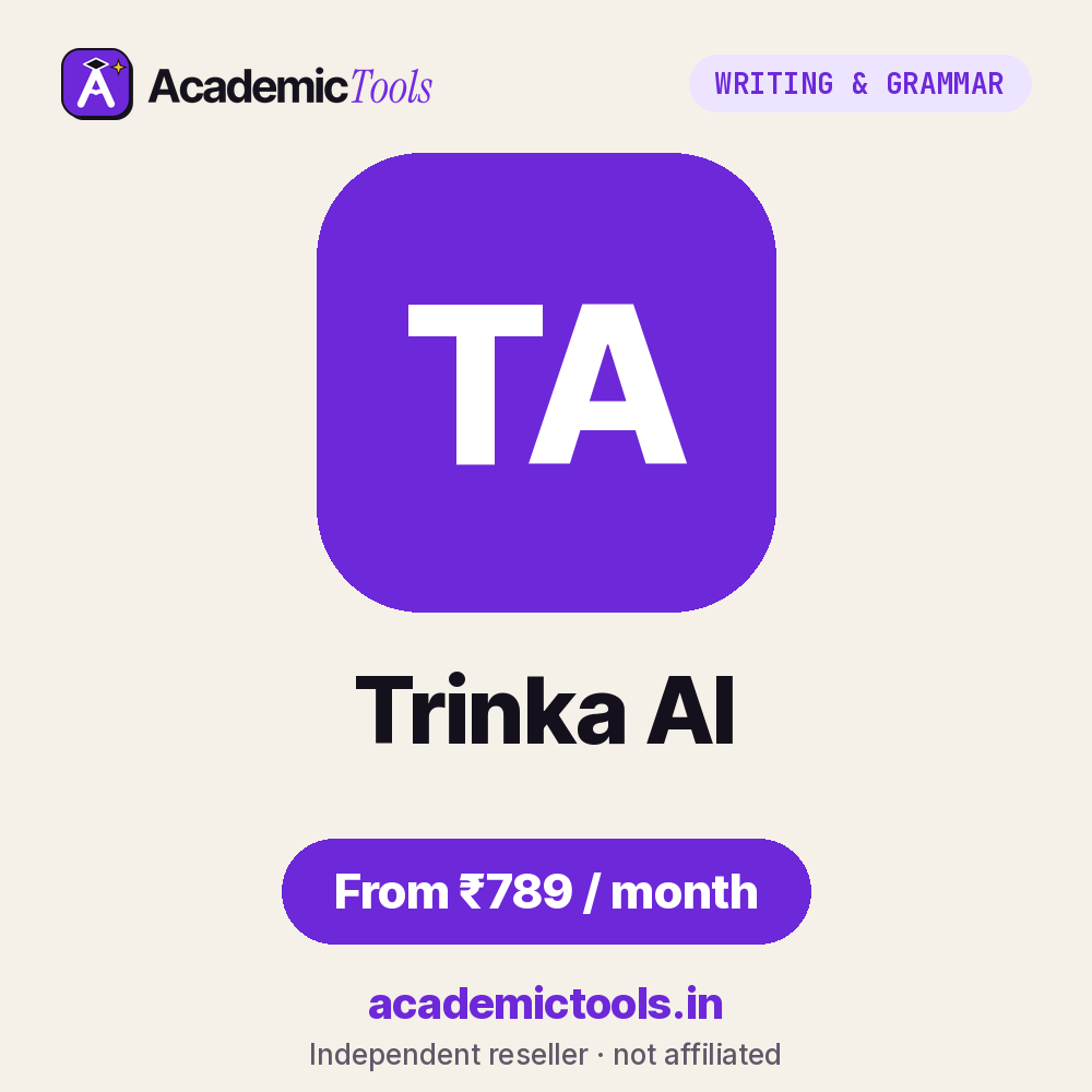 Trinka AI cheap subscription – ₹789 per month